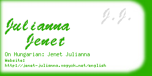 julianna jenet business card
